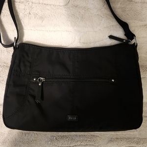 The Sak Esperato black nylon hobo bag